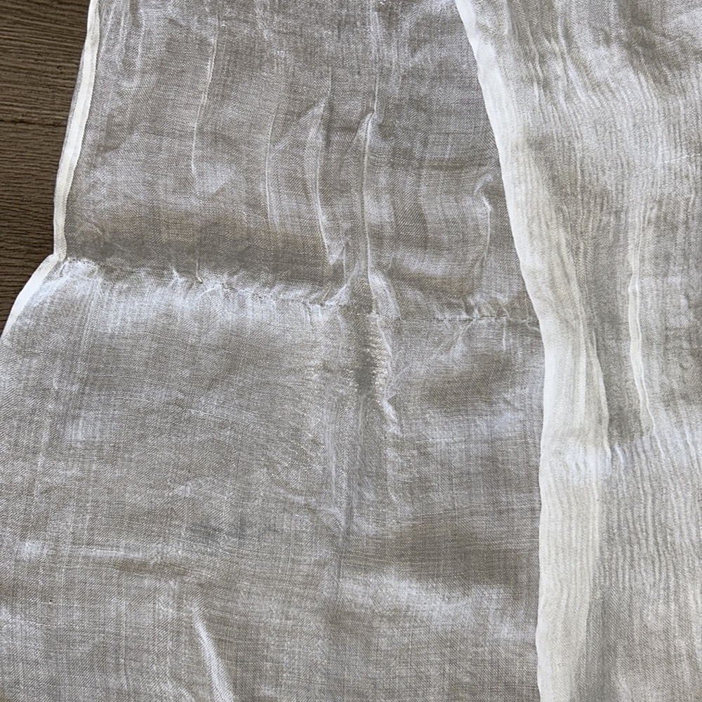 White Old Navy Sheer Scarf Wrap - Picture 4 of 4